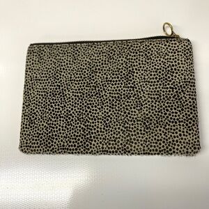 Madewell Black and Cream Clutch